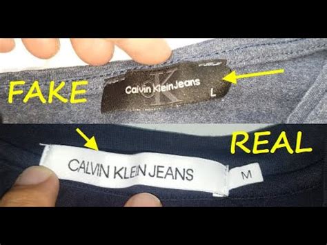 calvin klein t shirt fake vs real